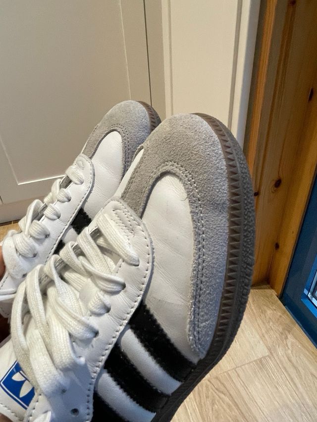 Zapatillas Adidas Samba OG Gris Blanco