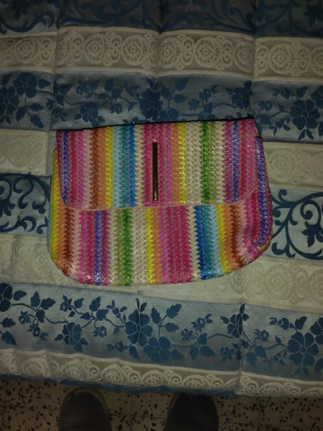 Bolso de mano multicolor