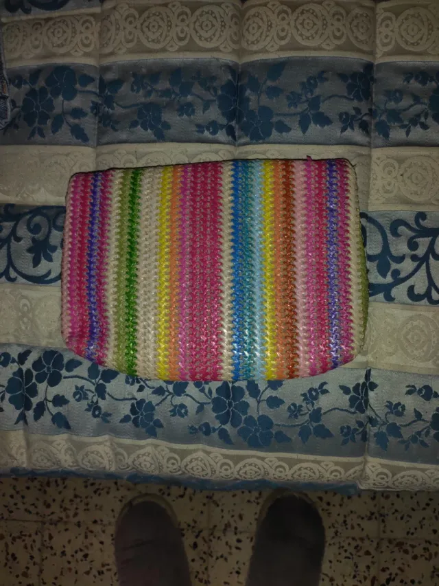 Bolso de mano multicolor
