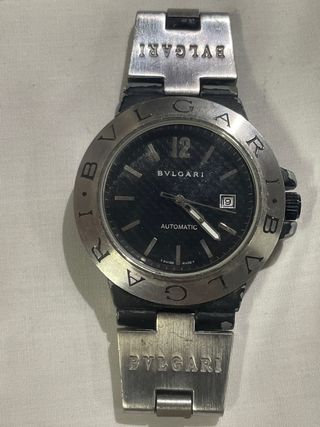 Reloj Bulgari Automático Negro/Plata