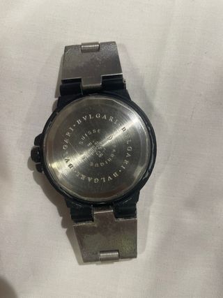 Reloj Bulgari Automático Negro/Plata