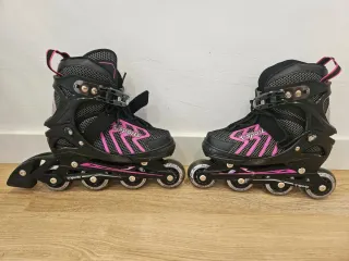 Patines en línea extensibles con luces 29-32 talla