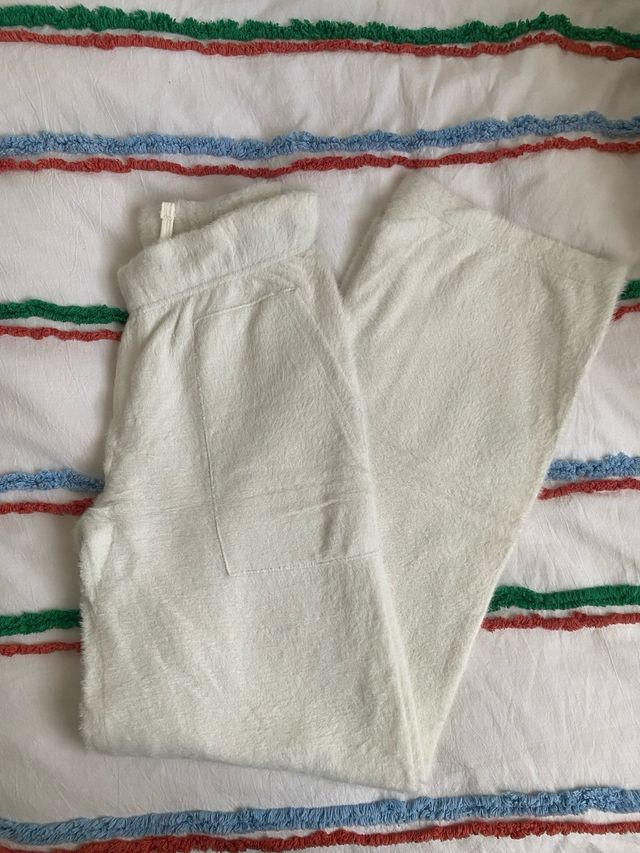 Pantalón pelito Gymshark blanco