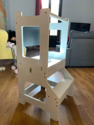 Pack de Bicicleta de madera, pupitre y silla alta