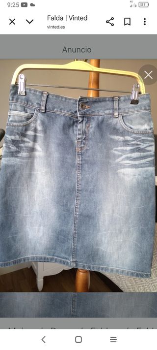 Falda vaquera azul