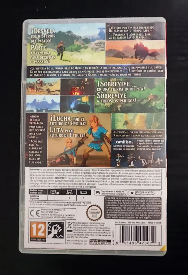 Zelda Breath of the Wild Nintendo Switch