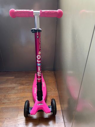 Patinete 3 ruedas rosa Micro Maxi deluxe