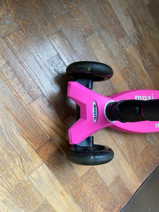 Patinete 3 ruedas rosa Micro Maxi deluxe