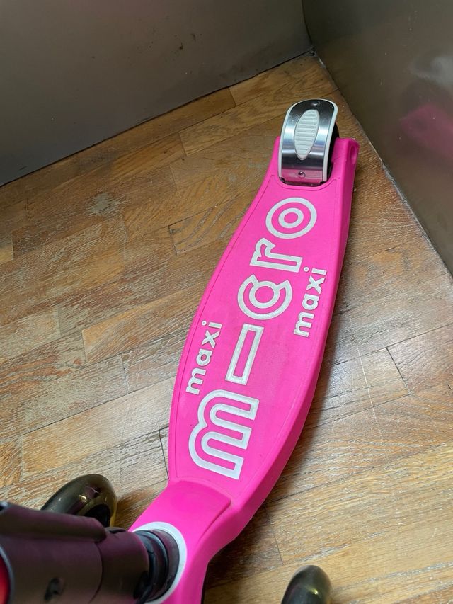 Patinete  3 ruedas rosa Micro Maxi deluxe