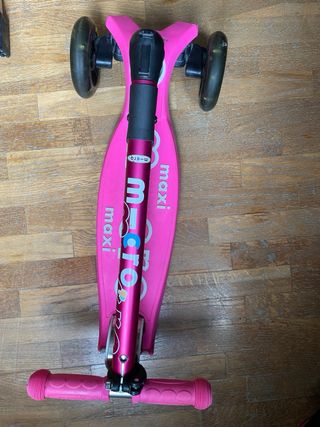 Patinete 3 ruedas rosa Micro Maxi deluxe