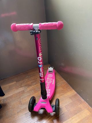 Patinete 3 ruedas rosa Micro Maxi deluxe