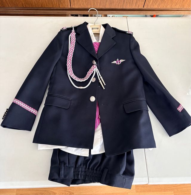 Traje comunión niño Bus Stop azul marino, talla 8