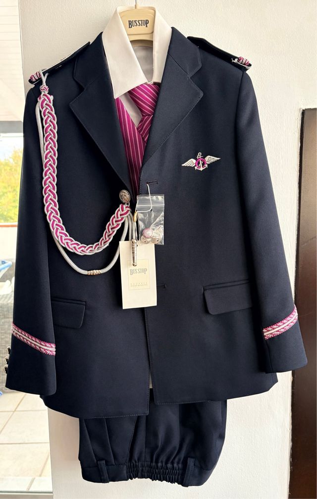 Traje comunión niño Bus Stop azul marino, talla 8