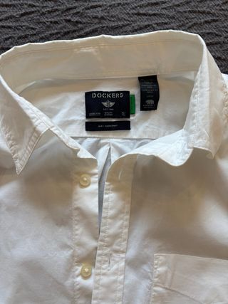 Camisa Dockers Blanca Manga Larga