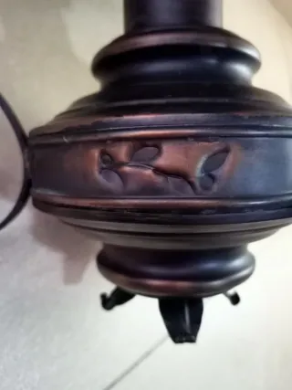 Lámpara-Candil Rústico Vintage de Metal envejecido