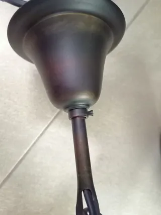 Lámpara-Candil Rústico Vintage de Metal envejecido