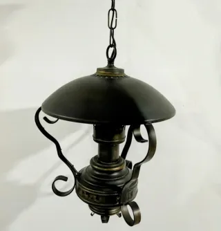 Lámpara-Candil Rústico Vintage de Metal envejecido