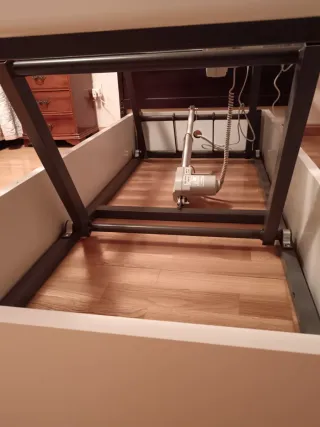 Cama articulada madera y plástico