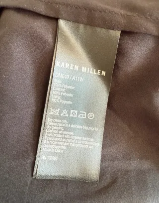 Vestido Karen Millen preto e cinzento assimétrico