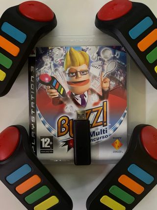 Juego Buzz El Multi Concurso PS3 + 5 Mandos y USB