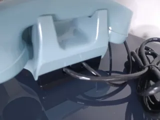 Teléfono Safnat Milano azul celeste (años 60-70)