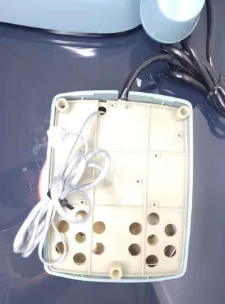 Teléfono Safnat Milano azul celeste (años 60-70)