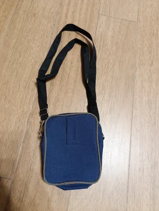 Bandolera Bruno Borelli azul y gris