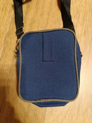 Bandolera Bruno Borelli azul y gris