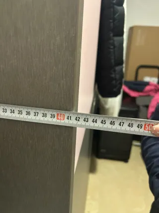 Litera Abatible Marron chocolate y Rosa