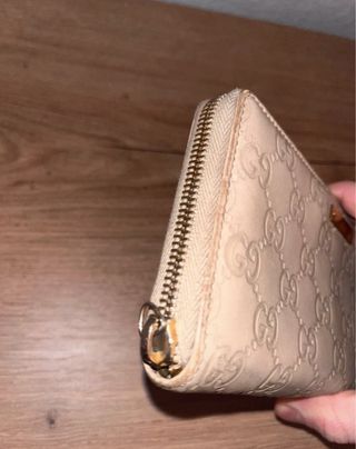Cartera Gucci Beige GG Monogram