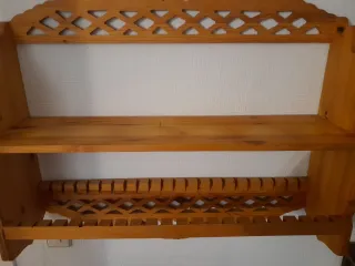 Mueble estante platero madera