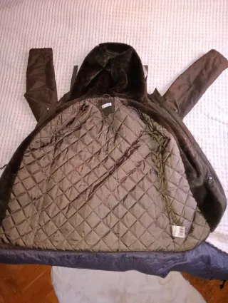 Chaqueta verde oscuro para invierno