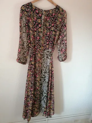 Vestido midi estampado floral