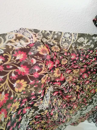 Vestido midi estampado floral