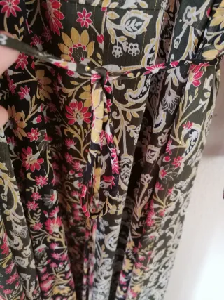 Vestido midi estampado floral