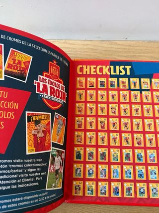 Álbum cromos La Roja + Cracks Mundiales
