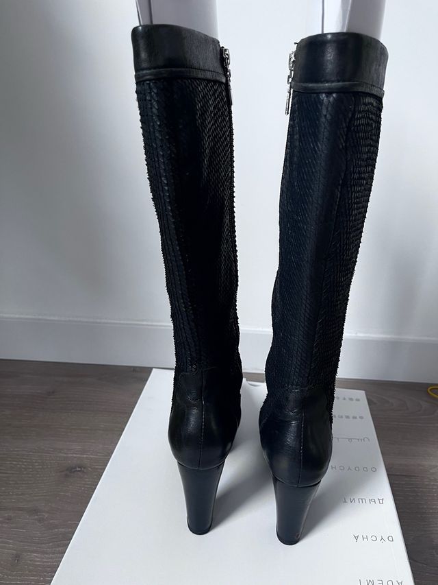 Botas de piel espectaculares talla 37