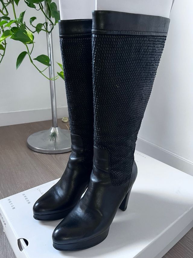 Botas de piel espectaculares talla 37