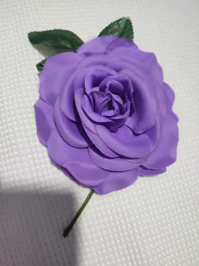 Conjunto flores flamenca morado