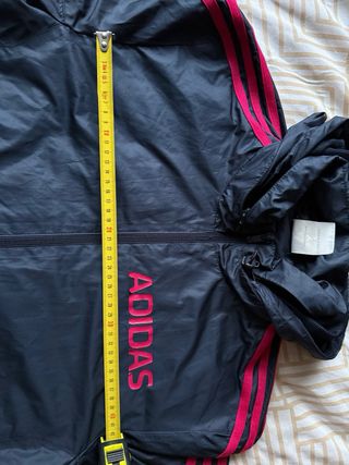 Adidas Black Red 3-Stripes Windbreaker Jacket