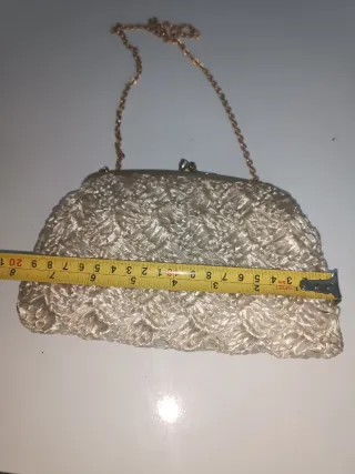 Bolso de rafia antiguo años 60
