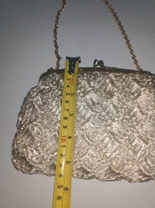 Bolso de rafia antiguo años 60