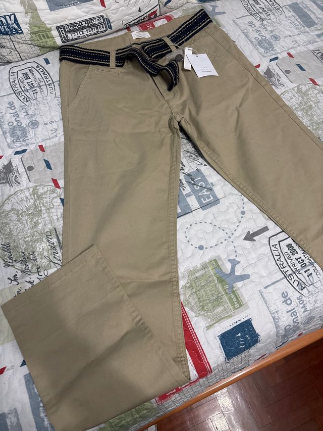 Pantalón de vestir beige chico 13/14