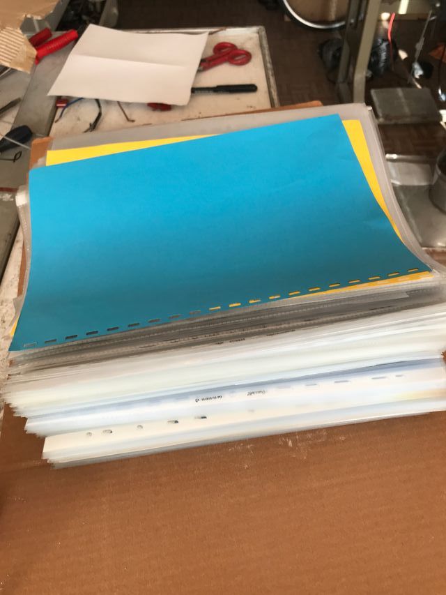 Buste portadocumenti in plastica con anelli