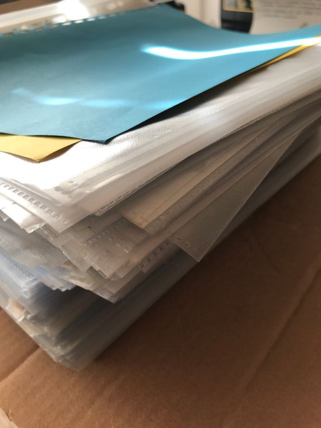 Buste portadocumenti in plastica con anelli