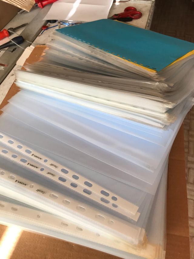 Buste portadocumenti in plastica con anelli