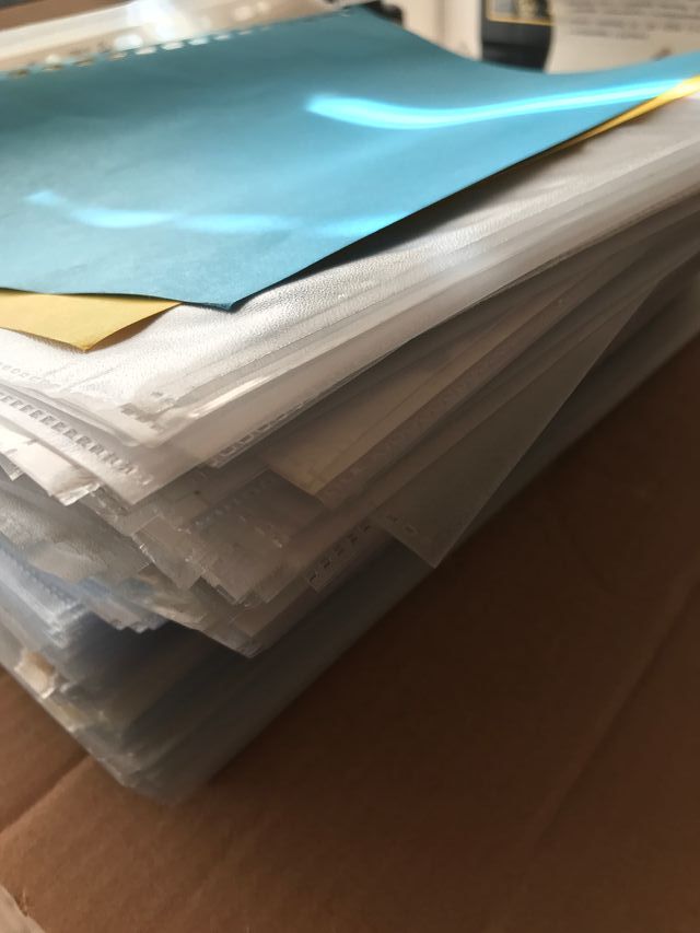 Buste portadocumenti in plastica con anelli