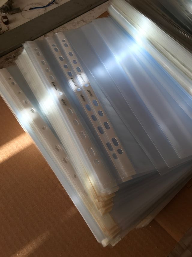 Buste portadocumenti in plastica con anelli