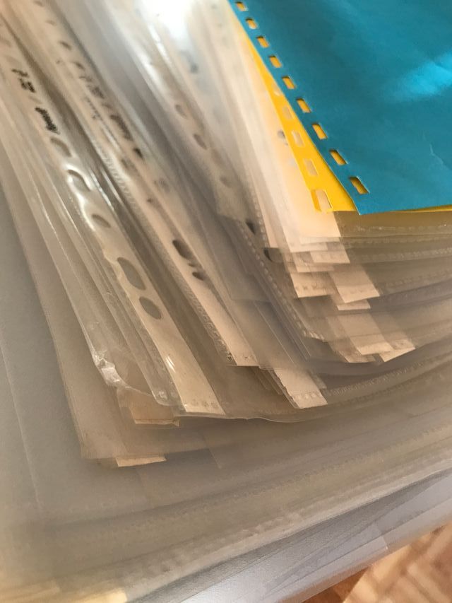 Buste portadocumenti in plastica con anelli