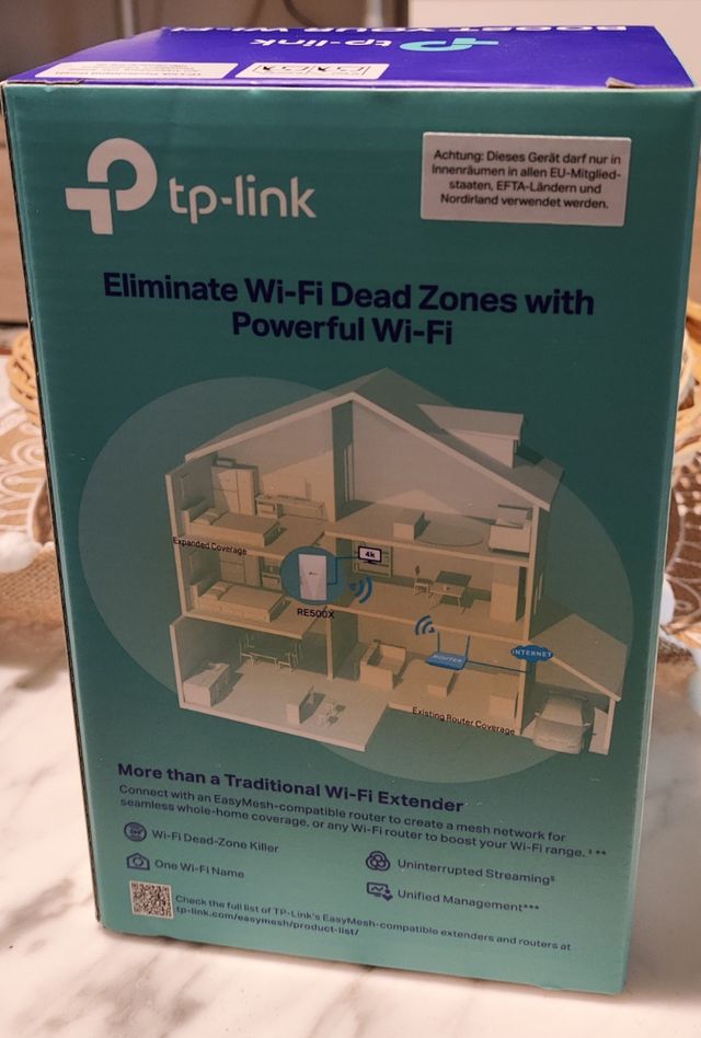 TP-Link RE500X WiFi 6 Repetidor AX1500